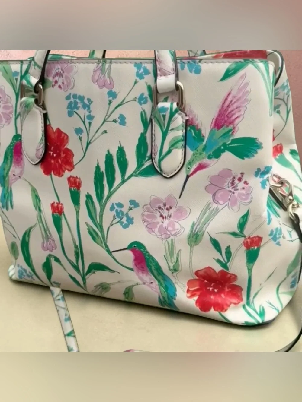 Coming Soon Kate Spade Laurel Way Evangelie hummingbird floral bag